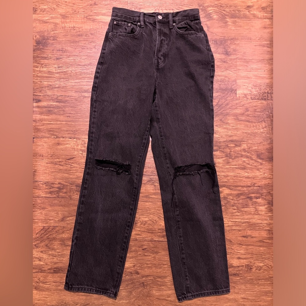 Ripped dad jeans